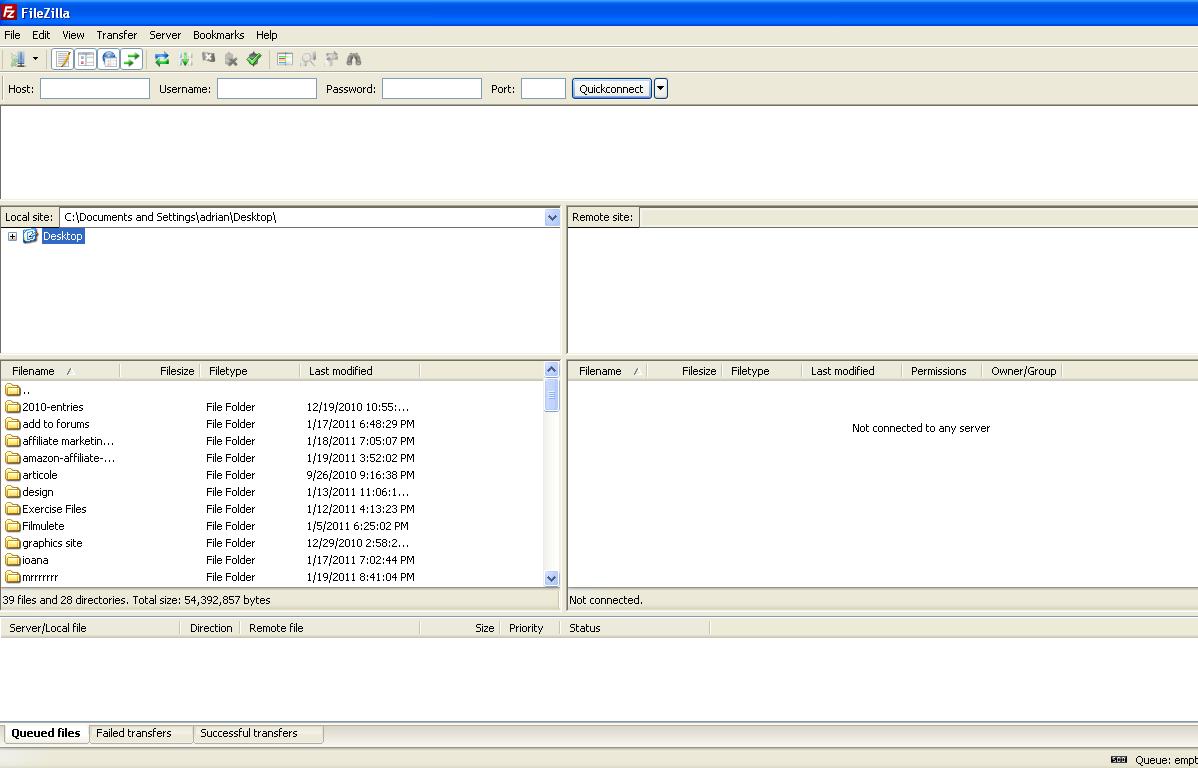 Launch FileZilla application